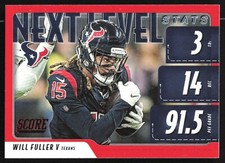 2020 Panini Score Next Level Stats Red Will Fuller V #NLS-WF Houston Texans