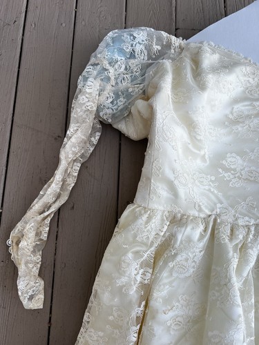 Vintage Country Elegance Blumen Kleid Kleid Hochzeit Viktorianisch Braut Spitze Elegant - Bild 7 von 24