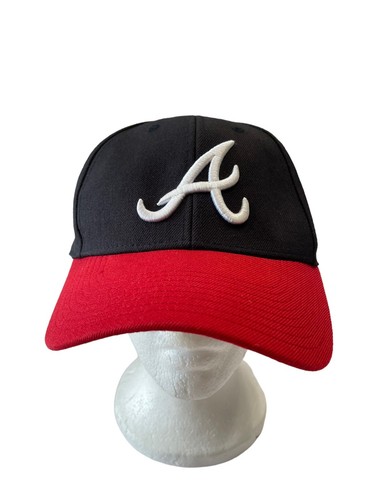 MLB Atlanta Braves Adult Adjustable Blue Strapback Baseball Cap Hat ‘47 Brand - Picture 2 of 8