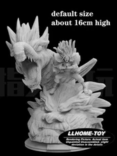 Anime Ninja Senju Hashirama Wooden Dragon battle Resin 3D Print GK Kit Figure