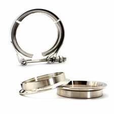 Universal 2.5flange Id64mm Turbo Exhaust Pipe V Band Clamp Male Female Flange