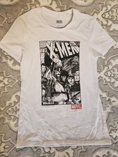 Marvel X-Men Youth Small White Comic Book Wolverine Graphic Tshirt