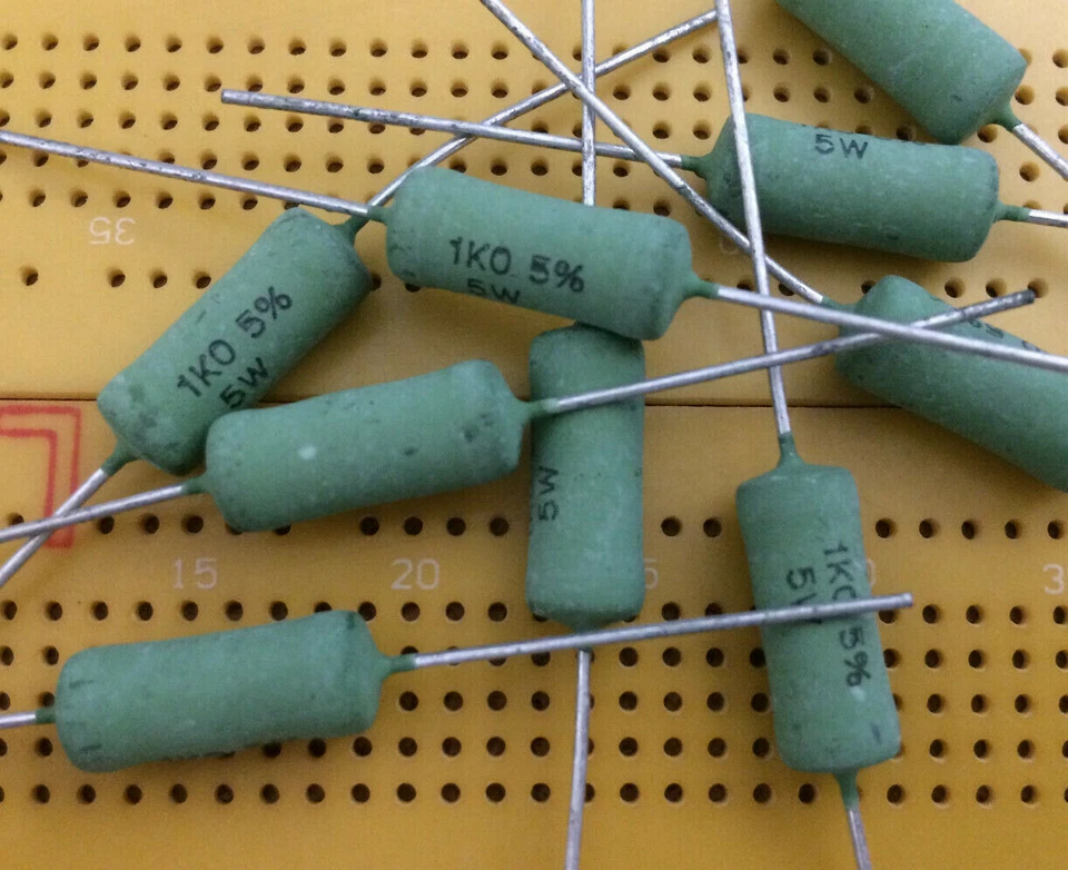 0.1 4.3 6.8 12 1k 5W Wirewound Resistor Cemented Flame-Proof Vishay AC05 MultiQy - Image 1 of 1