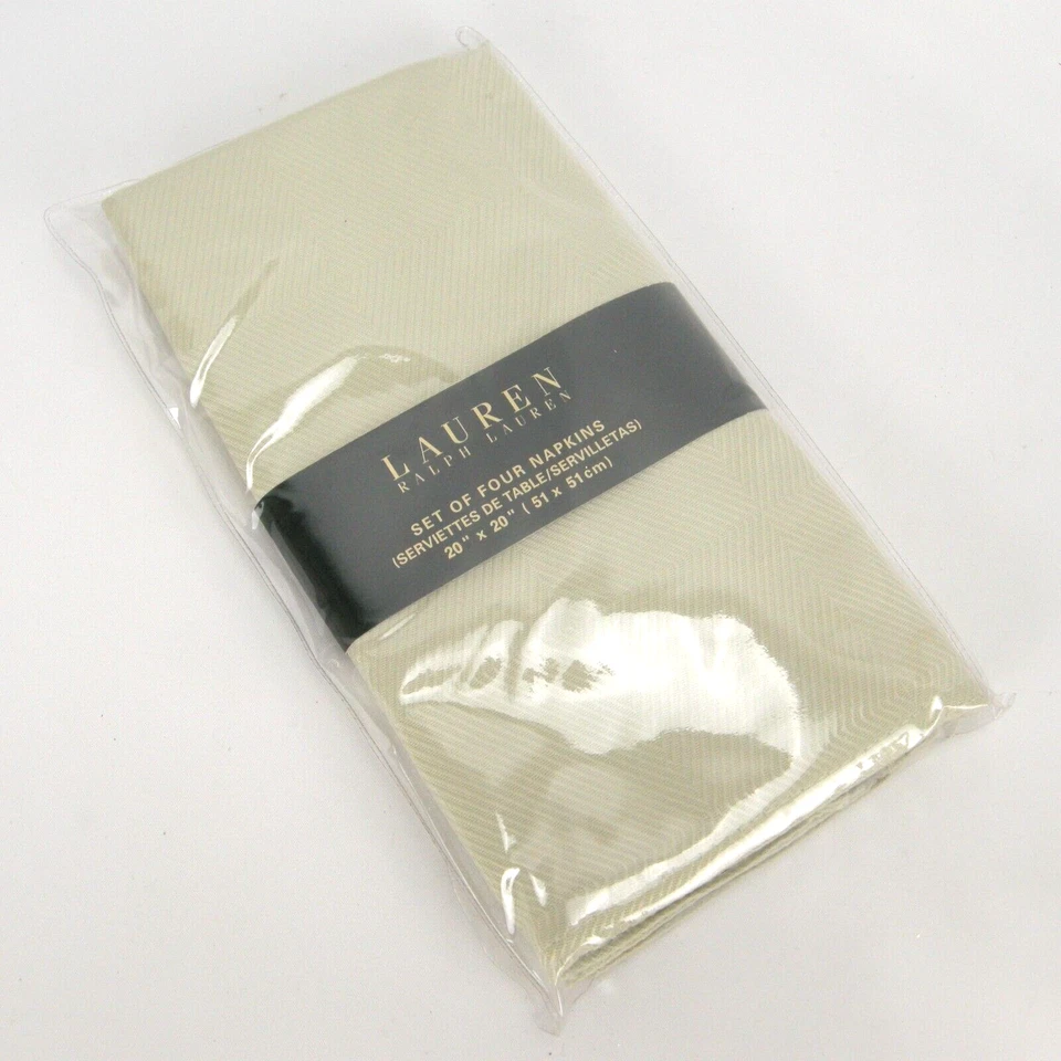 Ralph Lauren 20" x 20" Harrison Celadon Juego de 4 Servilletas Verdes Nuevo en Paquete Foto 2 de 4