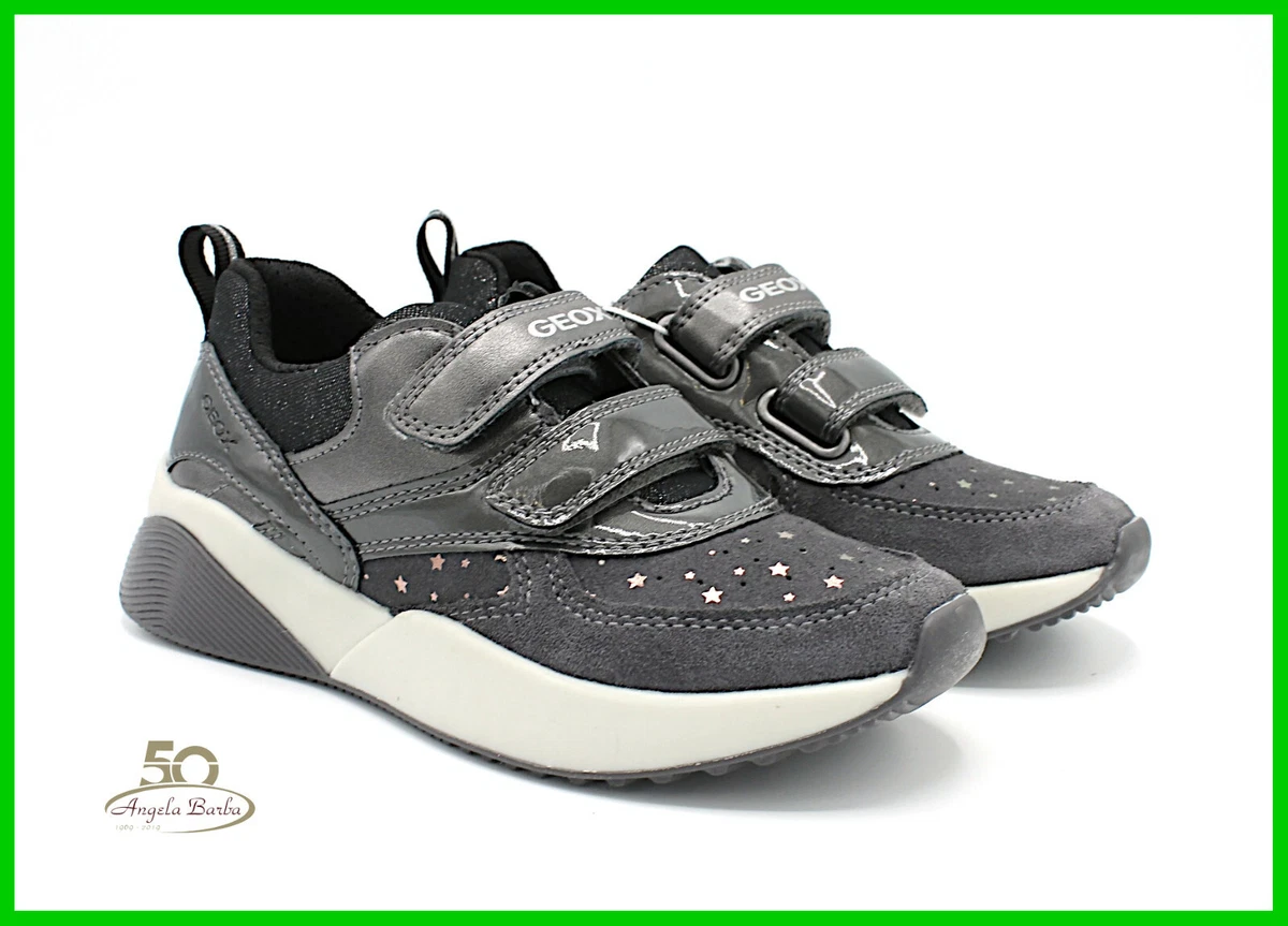 Geox Chaussures De Fille Baskets en Cuir Avec Compens Platform pour Femme 24