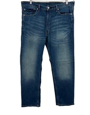 Levis Mens 505 Jeans Regular Fit Straight Leg Jeans 38 X 30 Blue Denim EUC