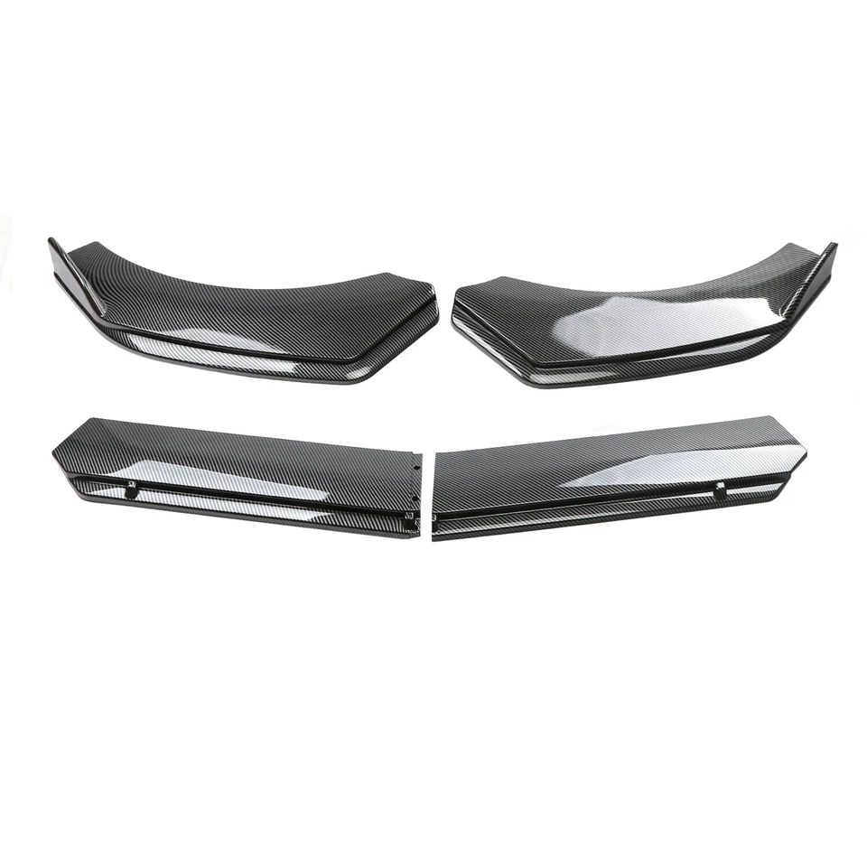 Carbon Fiber Style Front Bumper Lip Splitter Spoiler For Peugeot 407 2004-2011 — 第 4/4 张图片