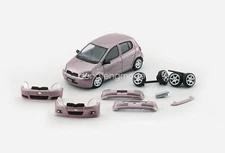 BMC 1/64 Scale Toyota Yaris 5 doors 1998 Pink Diecast Car Model Toy Collections