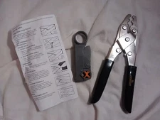 New Leviton Video Coaxial Crimp Tool Kit for Coaxial AV Connectors 40809-VCK