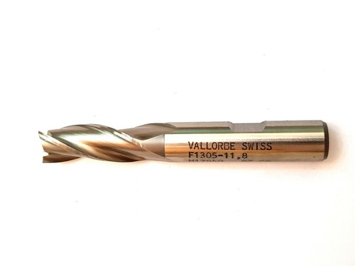 VALLORBE SWISS Schaftfräser 11,8 mm Schaftdurchmesser 12 mm Mantel 3-flötig Nr76 15/32 - Bild 2 von 9
