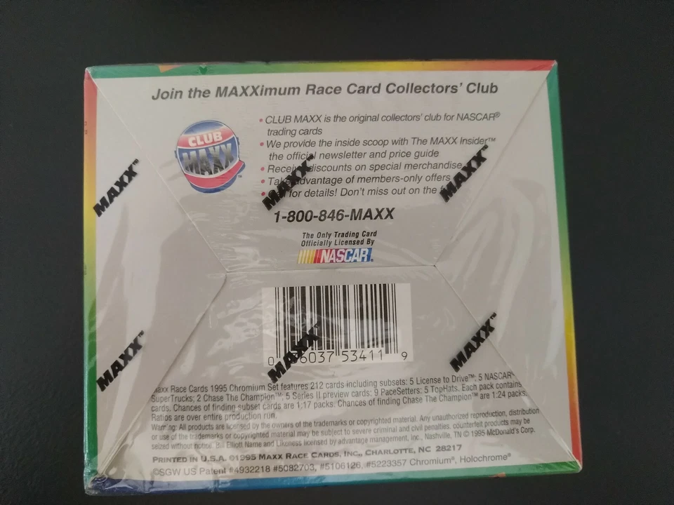 1995 Maxx Race Cards/Press Pass Premier Plus NASCAR Sealed Box /42,000 - Image 2 of 4