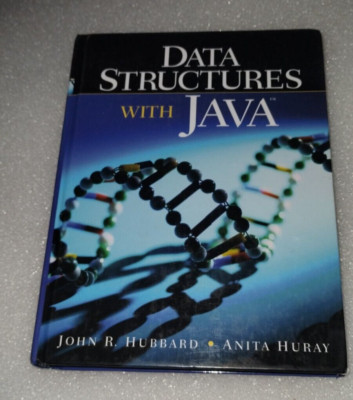Data Structures with Java Paperback Anita, Hubbard, J. R. Huray