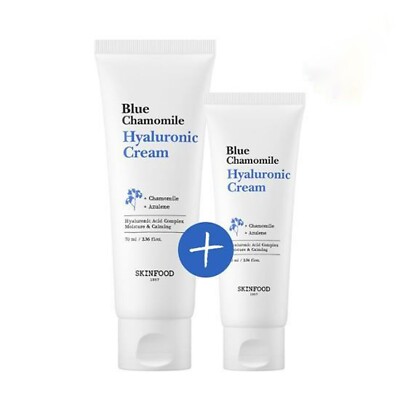 SKINFOOD Blue Chamomile Hyaluronic Cream 70ml+30ml K-Beauty