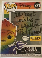 Pat Carroll Signed Pride Diamond Funko Pop Ursula Disney Little Mermaid Beckett