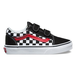 vans red and white checkerboard old skool