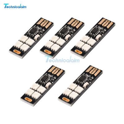 5050 RGB 4LEDs 7colours 3V-5V Night Light Table Lamp on-off control PCB Module