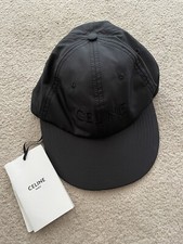 NWT Celine Lightweight Nylon Skate Cap Black Size Small