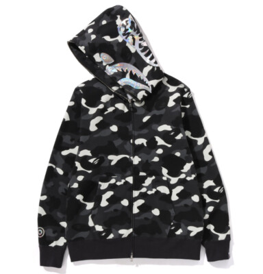 A BATHING APE シティカモ シャークパーカーL 2XL] A BATHNIG APE Men's CITY CAMO SHARK FULL ZIP HOODIE