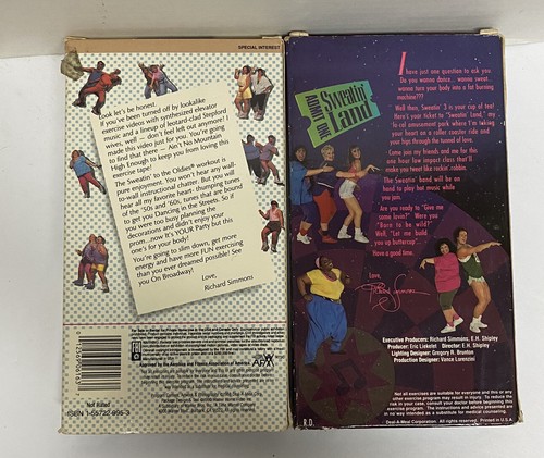Richard Simmons VHS Lot Sweat to the Oldies 3, Alumni, Love Stretch NO If's Butt - Picture 2 of 5