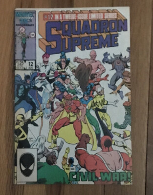 Squadron Supreme #12 Marvel Comics 1986 Mark Gruenwald COMBINED SHIPPING AVAILAB