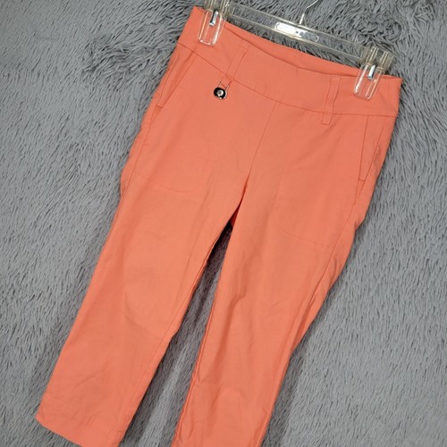 Daily Sports Sweden Womens 6 (26x20) Pull On Capris Pants Salmon Coral