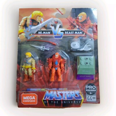 Mega Construx MOTU He-man Beast Man Pro Builders 44 pcs NEW Sealed 