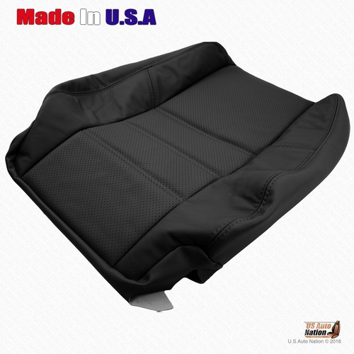 Fits 2003 2004 Nissan Pathfinder DRIVER Bottom AND Top BLACK Leather Seat Cover - Picture 5 of 10
