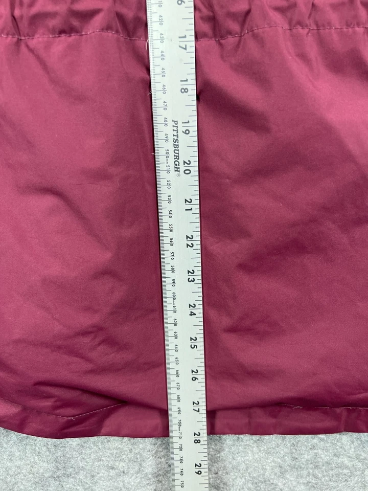 Womens Jackets Small Natural Reflections Reversible Red White Rain Coat Fleece - Image 4 of 4