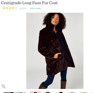 centigrade faux shearling coat