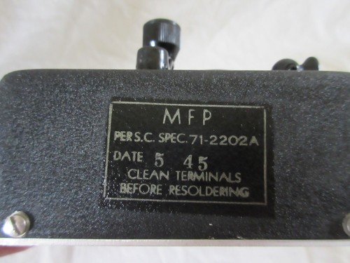 BC-496-A COMMAND RADIO RECEIVER TWIN RX CONTROL BOX RARE C10 - Zdjęcie 2 z 6
