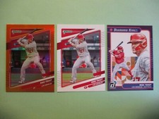 2021 Donruss Mike TROUT 3 Different Orange Holo Diamond Kings Base Angels