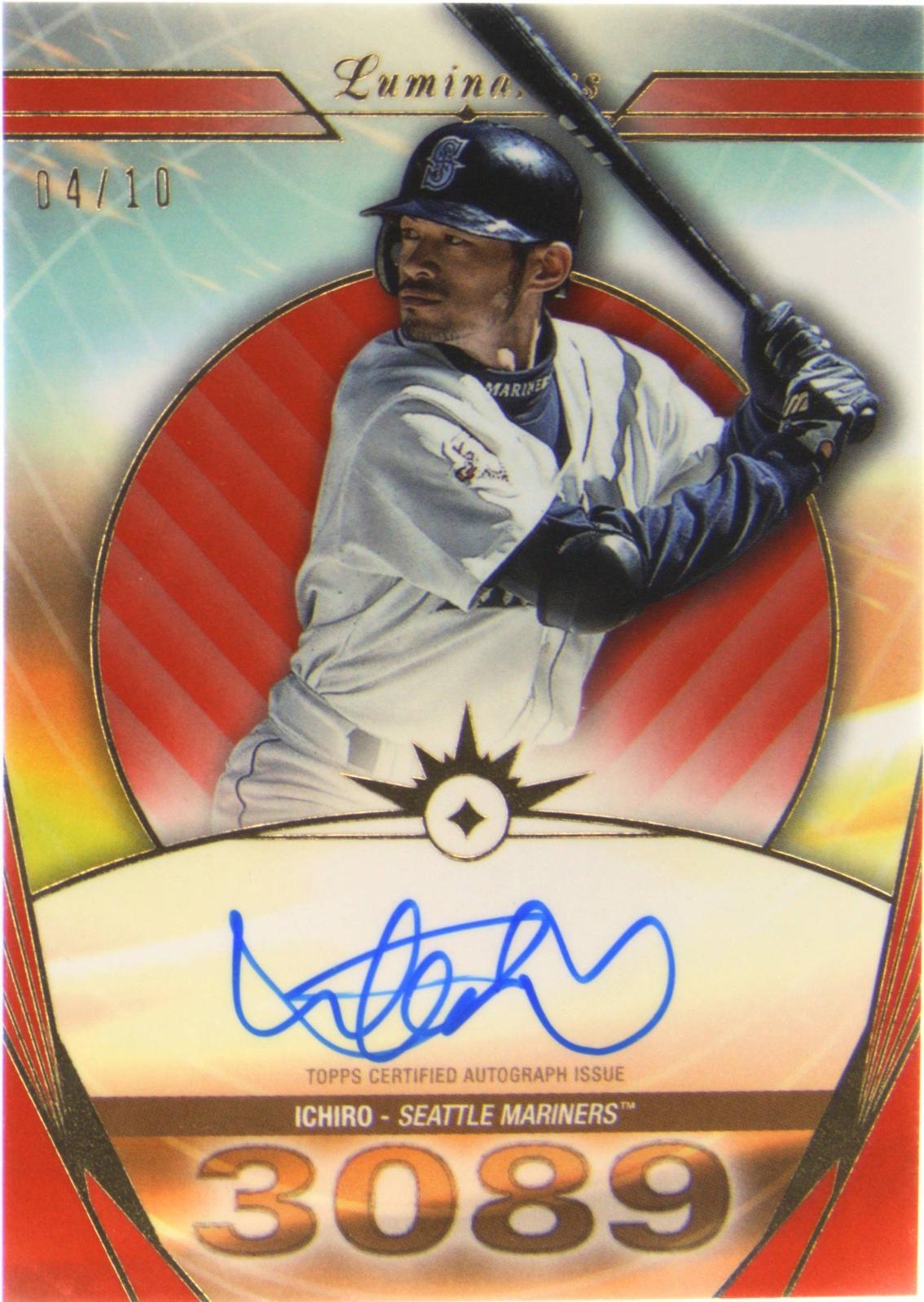2024 Topps Luminaries - Hit Kings Autographs Ichiro Suzuki #HK-I