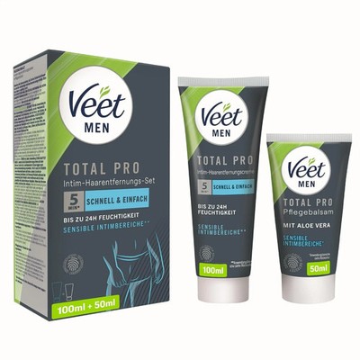 Veet Men Intim-Haarentfernungs-Set - Enthaarungscreme Für Den Intimbereich, Für