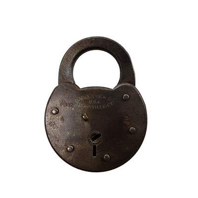 Antique Padlock Eagle Lock Co Connecticut No Key