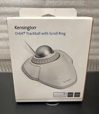 BRAND NEW - Kensington Orbit Trackball with Scroll Ring - White