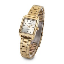 CASIO Woman Metal Wrist Watch LTP-V007G-9EUDF Original New Gold
