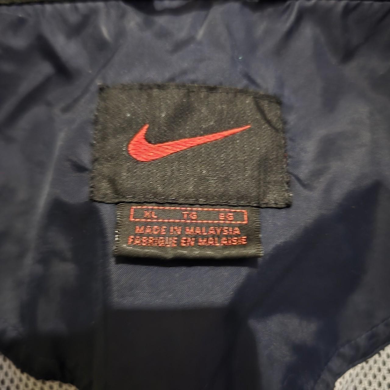 Nike Vintage 90s Windbreaker Jacket Black White XL Men's Full Zip  thumbnail 4