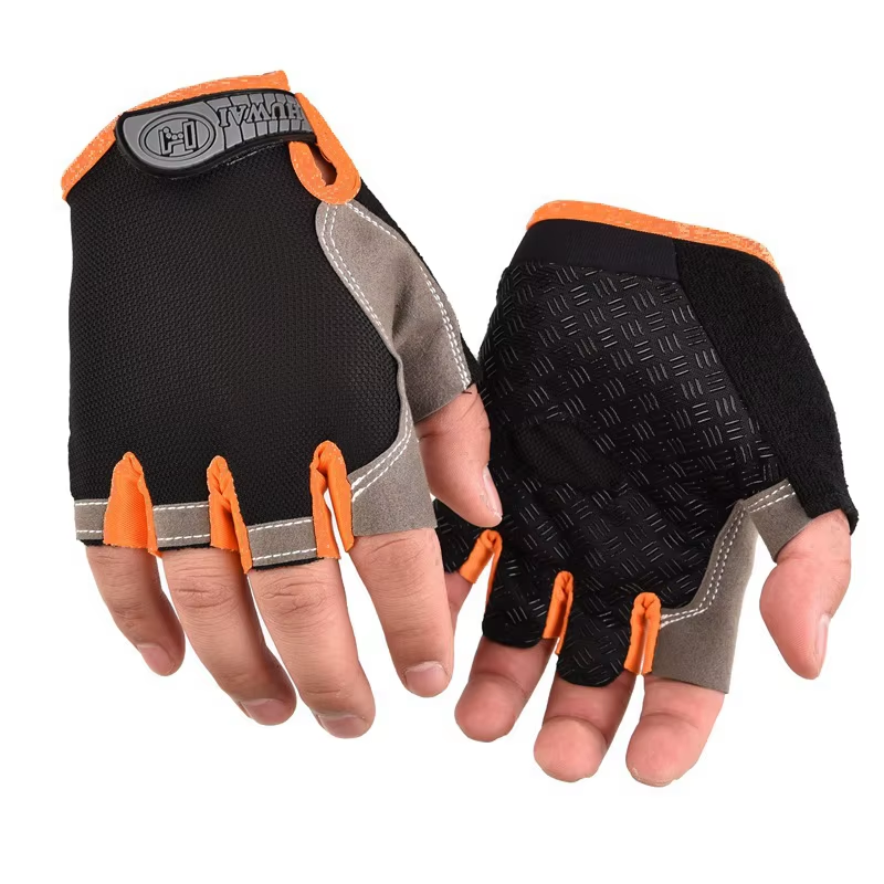 Breathable Half Finger Gym Gloves Anti Slip Fitness Training Cycling Gloves