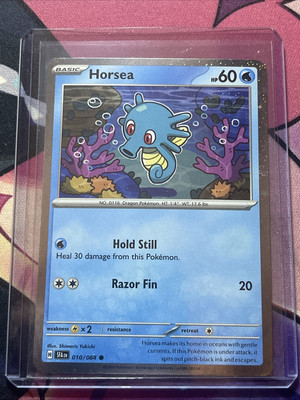 Pokemon Shrouded Fable Cosmo Holo 010/064 Horsea Near Mint