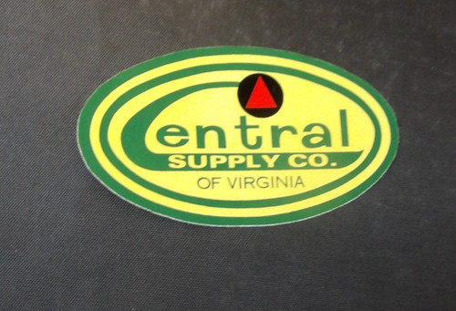 Circa 1980's Central Supply Co. of Virginia Advertising Sticker-Mining