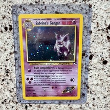 Sabrina’s Gengar 14/132 Gym Heroes Holo LP - Holo Smudge / Surface Wear on eBay