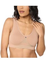 Breezies Women's Cooling Comfort Wirefree Seamless Contour Bra Sand