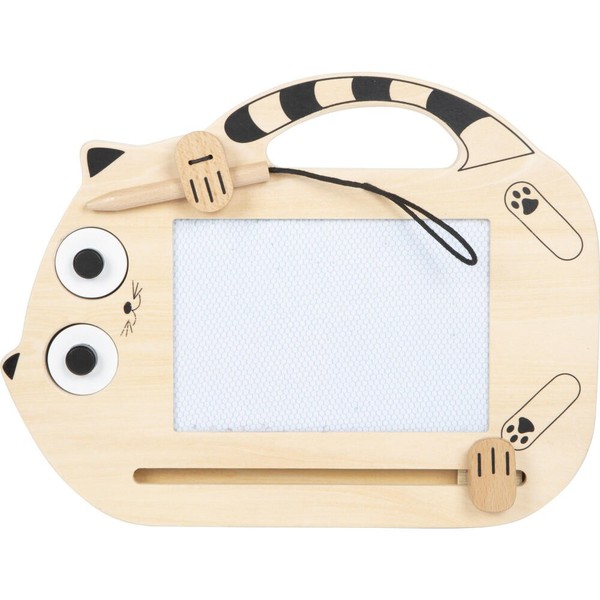 Legler Small Foot Magnetische Zaubertafel Katze Lernspielzeug Ab 24 Monate Holz-image
