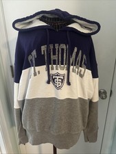 st thomas tommies purple white gray M champion pull over hoodie