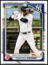 2024 Bowman Draft #BD-107 Francisco Vilorio New York Yankees