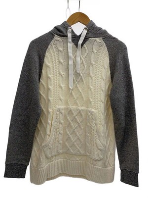 Discover Knit Sweater (Lightweight) 1 Acrylic White Solid Color DC-AW14-KN-04