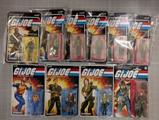G.I. Joe Super7 Lot Of 10 Action Figures New On Card Flint With Soldiers OBO