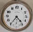 ILLINOIS OPEN FACE AMBASSADOR MODEL 16 SIZE 19 JEWEL NICKEL FINISH POCKET WATCH — photo 2