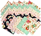 GINGERBREAD CAT XMAS from Timeless Treasures - (30) 6.5" fabric squares