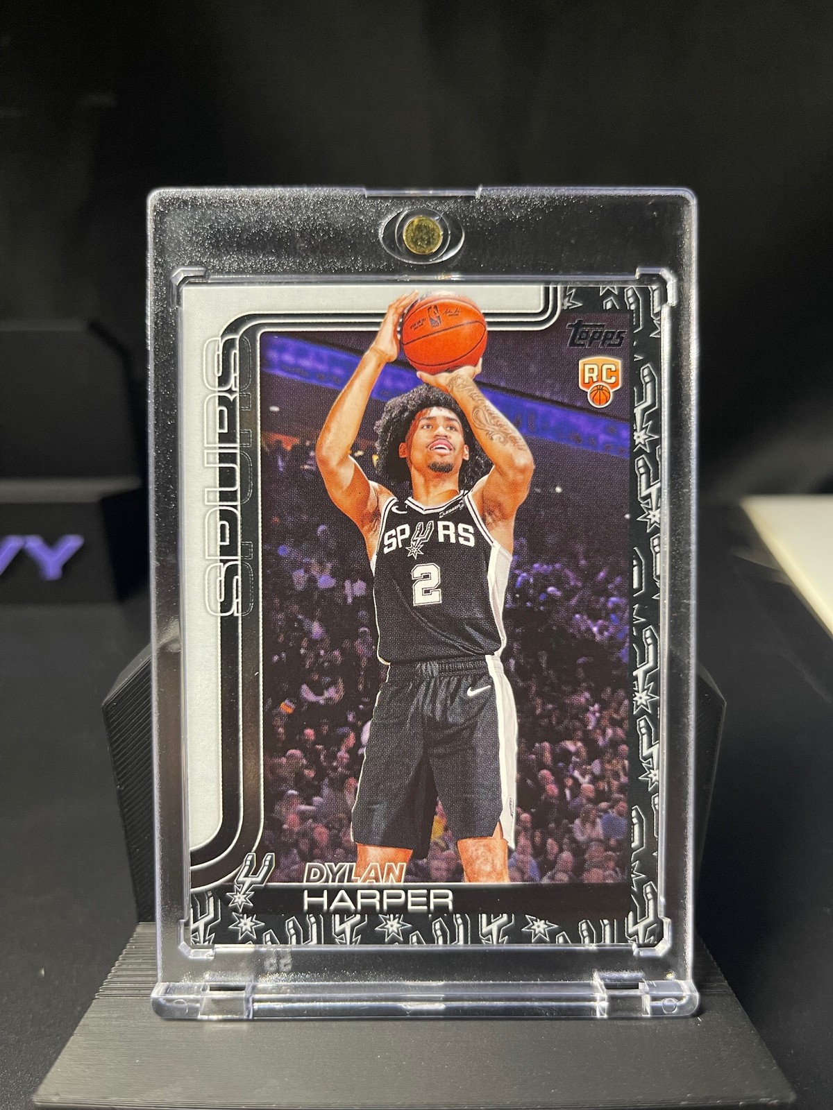 2025-26 Topps Basketball Dylan Harper #202 Team Border Logo SSP Case Hit Spurs